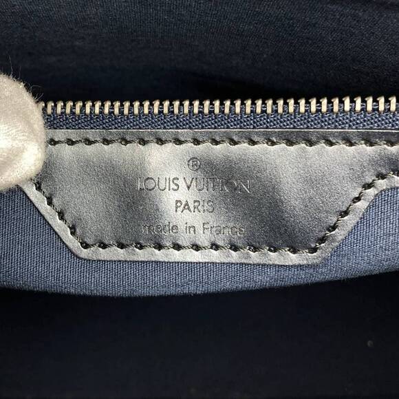 LOUIS VUITTON Navy Monogram Leather Tote Bag - Picture 9 of 13